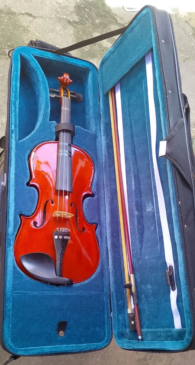 Violino Completo com Case e Acessórios