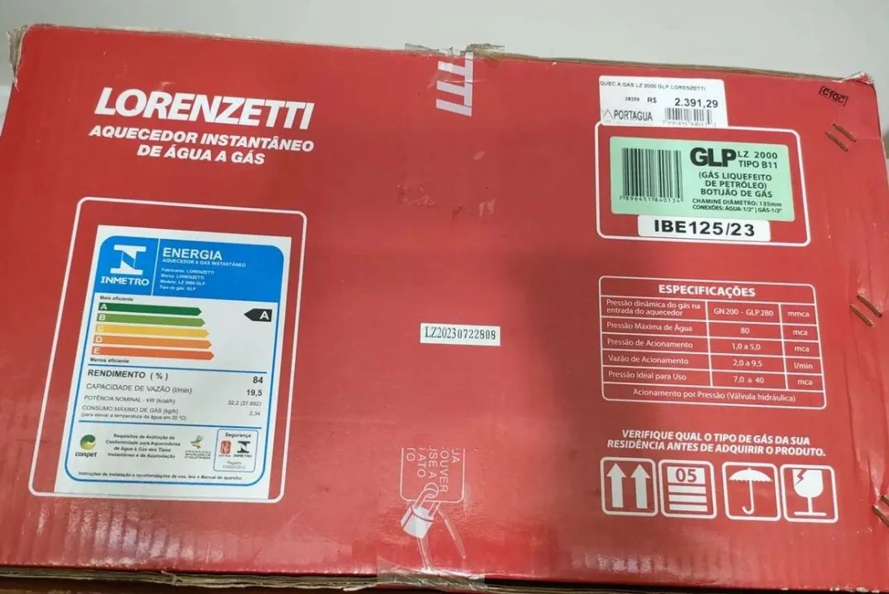 Aquecedor de Água Lorenzetti Lz 2000. GLP  - Foto 3