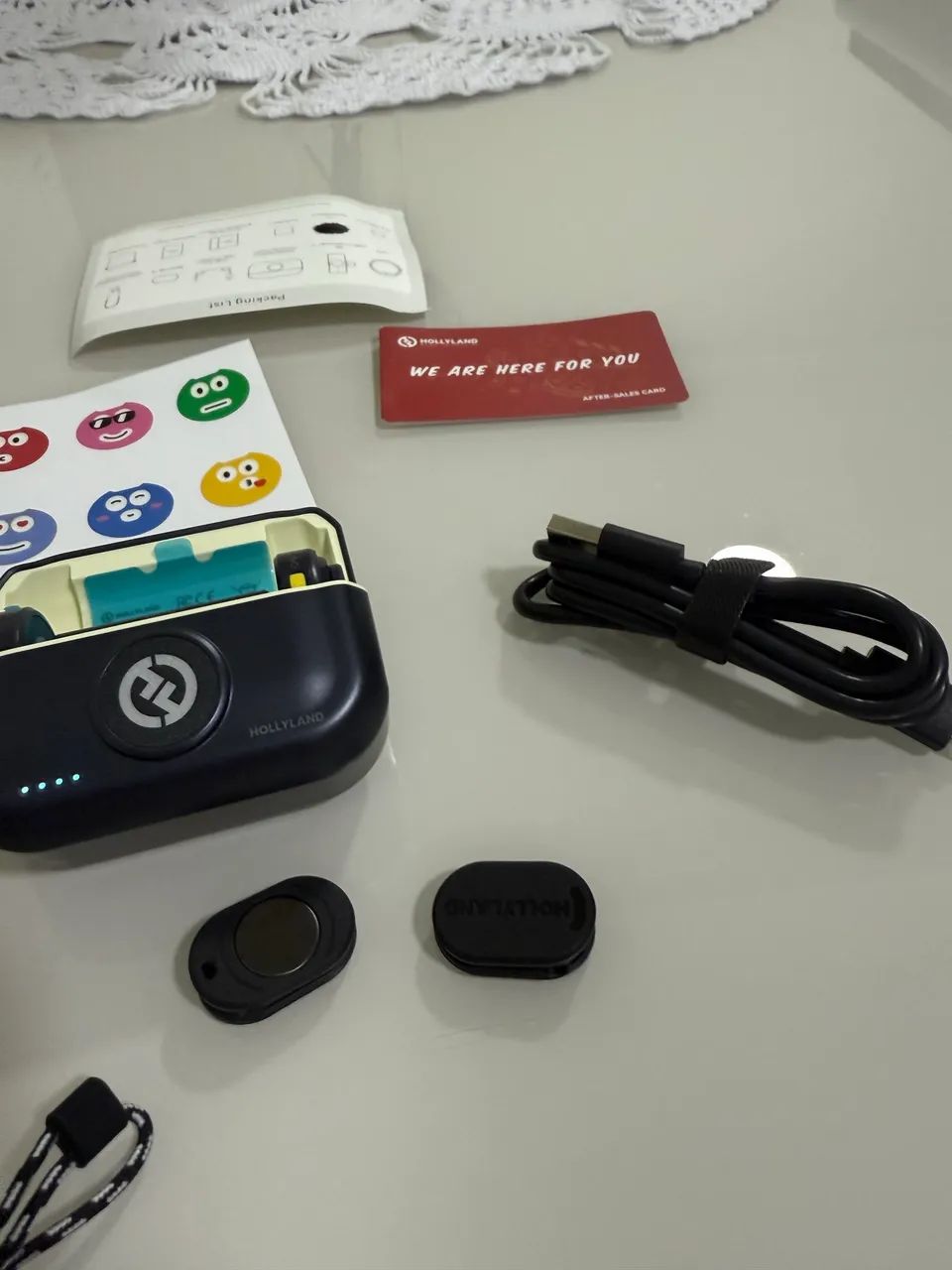 Microfone Sem Fio Hollyland Lark M2 - Novo, Original e Nunca Usado!  - Foto 6