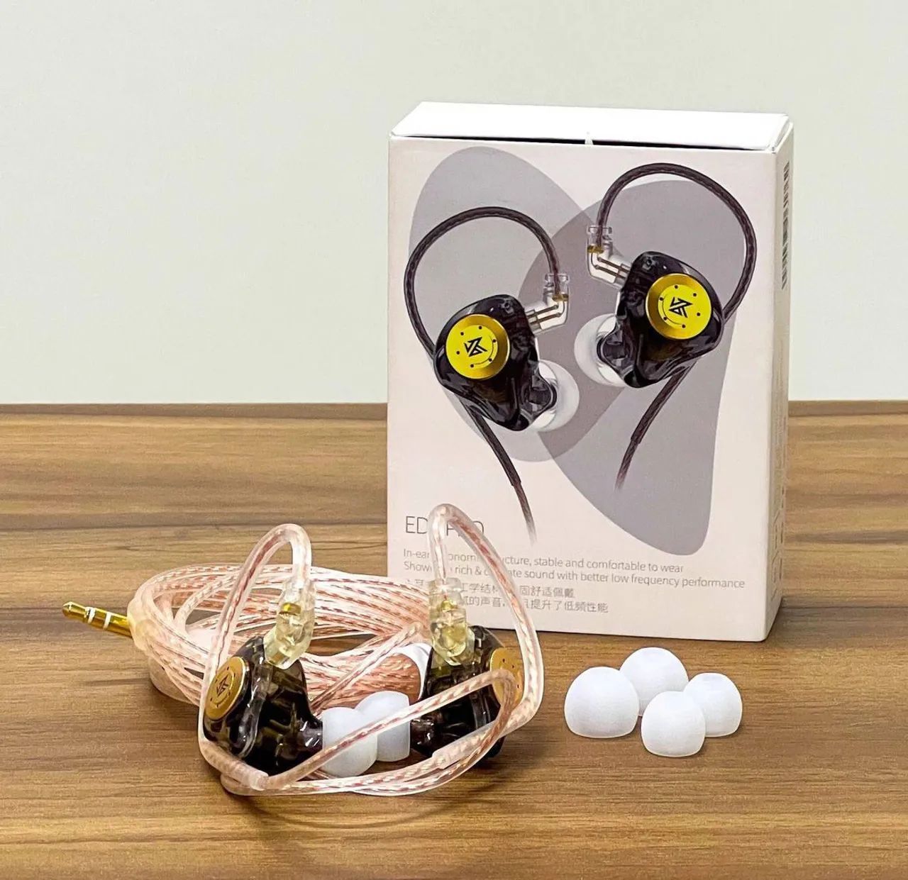 KZ EDX Pro - Fone com microfone In-Ear HIFI com Graves Poderosos, Cancelamento de Ruído - Foto 3