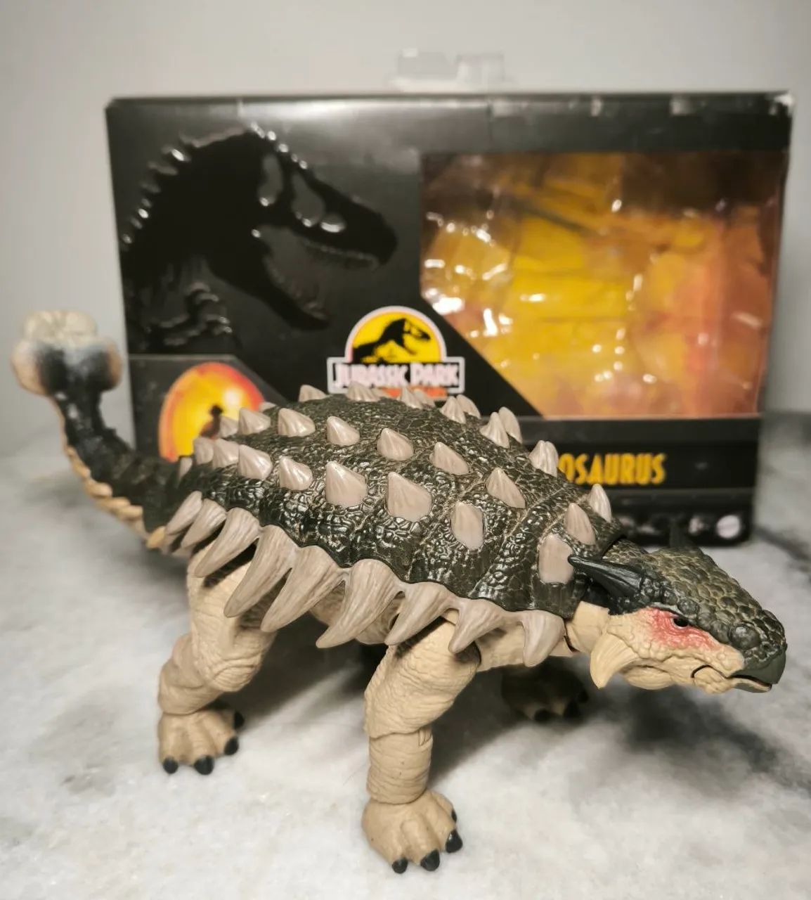 Jurassic world Anquilossauro Hammond collection Mattel original semi novo  - Foto 2