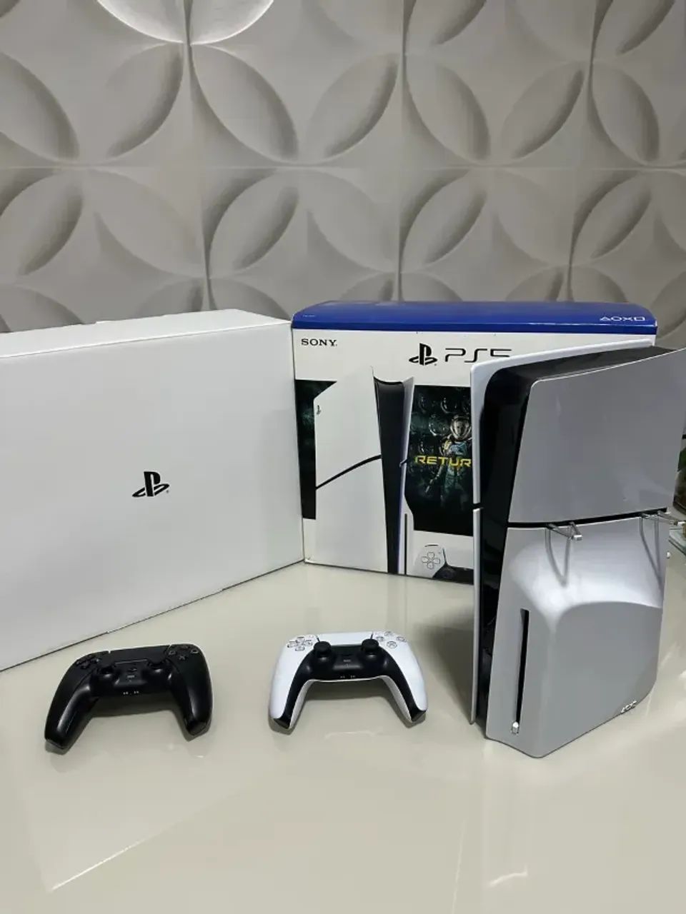 PS5 Playstation 5 Slim Físico Novinho Na Caixa Com 500 Jogos 2 Controles Parcelo s/ Juros - Foto 2