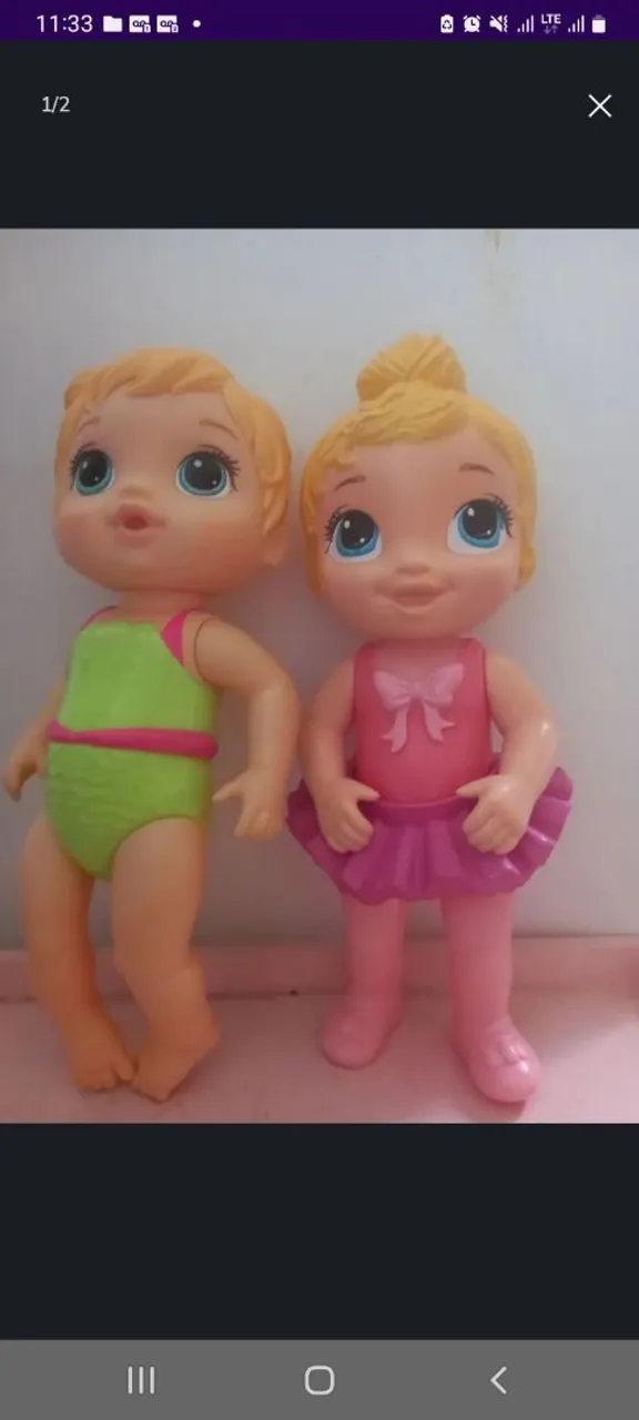 Bonecas Baby Alive - 2 unidades