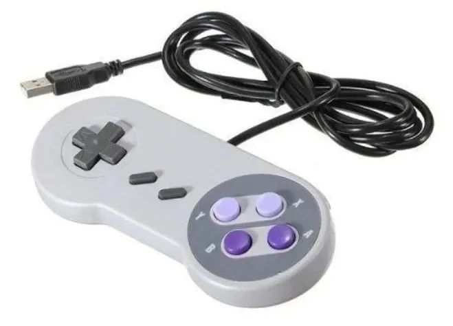 Controle Usb Super Nintendo Snes Joystick Windows Mac Linux - Foto 2