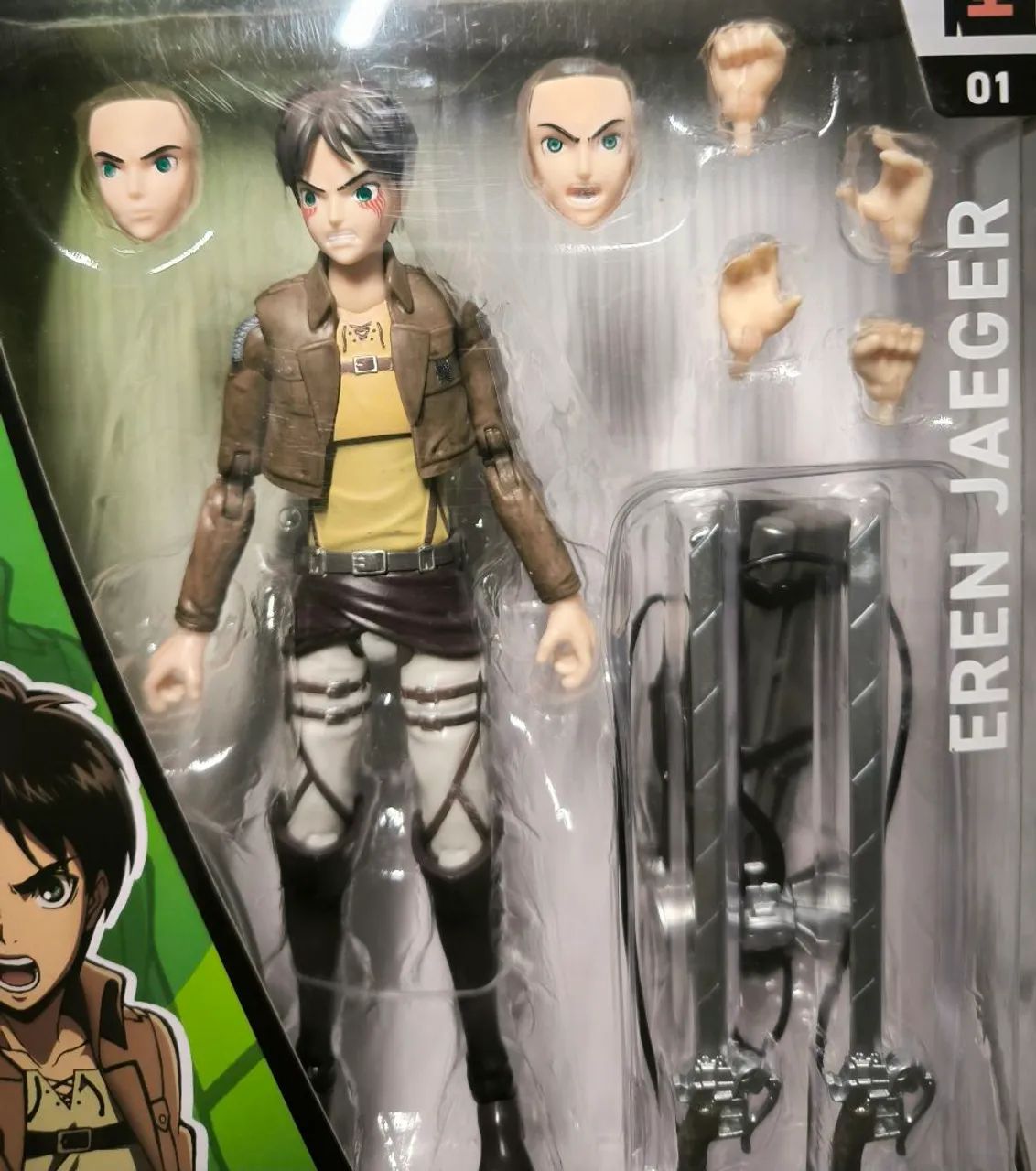 Attack on titan Eren Jaeger Total anime Lacrado original  - Foto 3