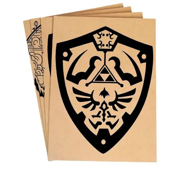 Quadro Rústico esculpida Legend of Zelda Hyrule  Gamer Retro - Foto 3