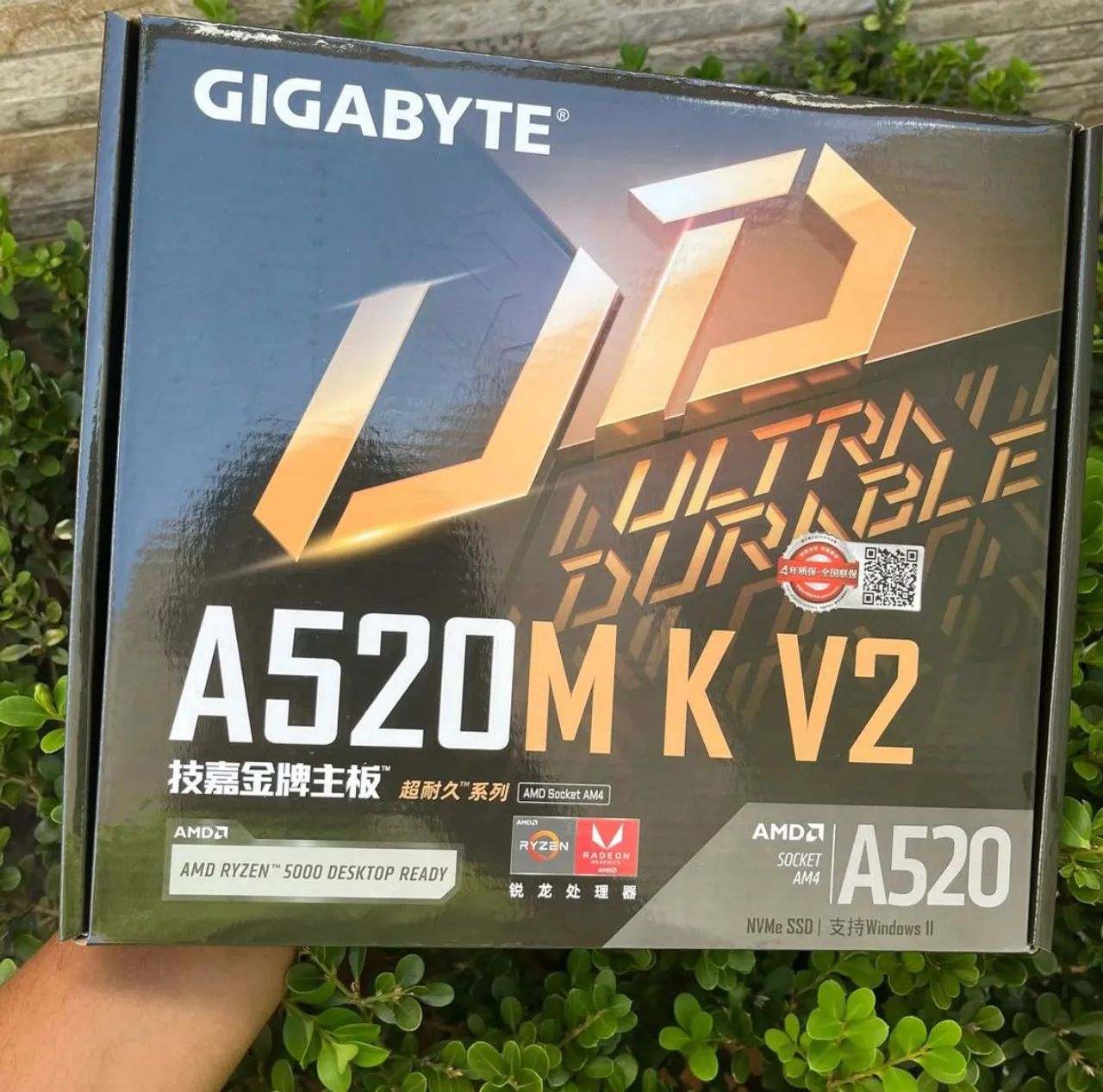 Placa-Mãe Gigabyte A520M K V2 - AM4