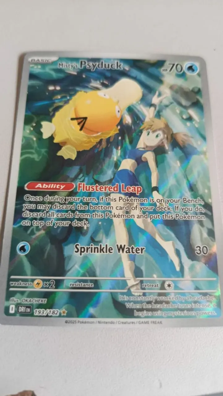 Carta Pokémon Misty's Psyduck - 193/182
