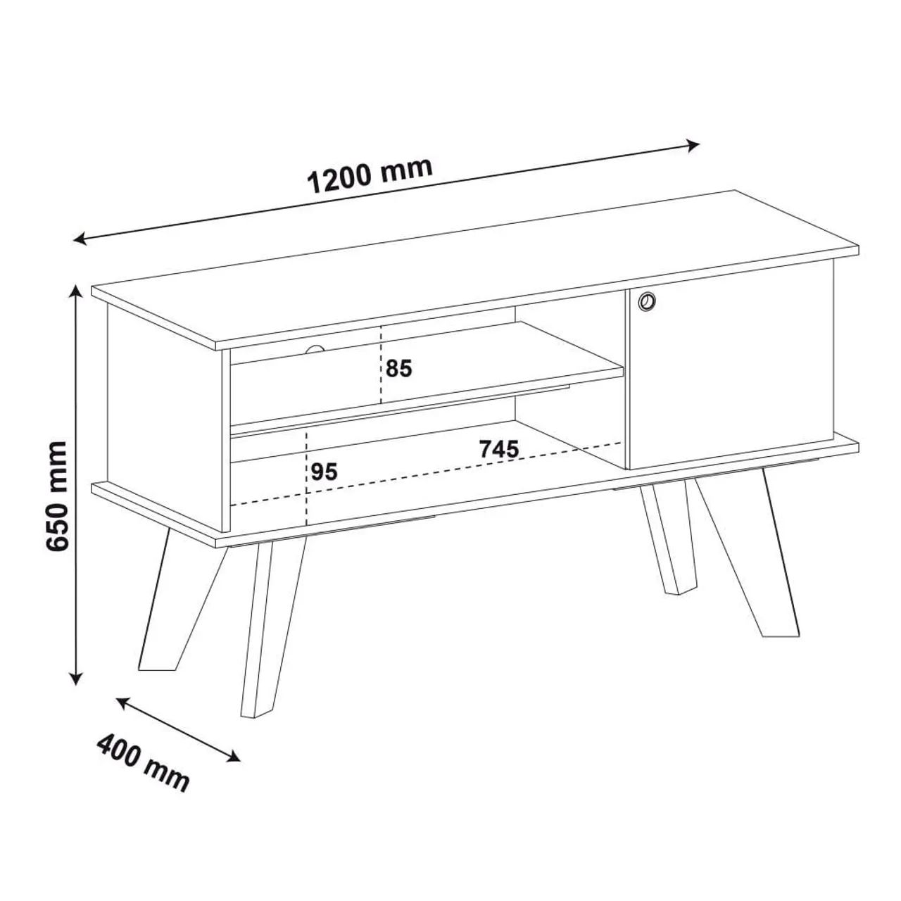 Rack franck para tv até 50" - Foto 4