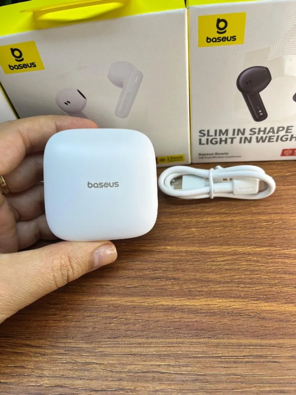 Fone Baseus Bowie E16 TWS - Driver de 13mm, Bateria de 6h ininterruptas e Entrega Grátis - Foto 2