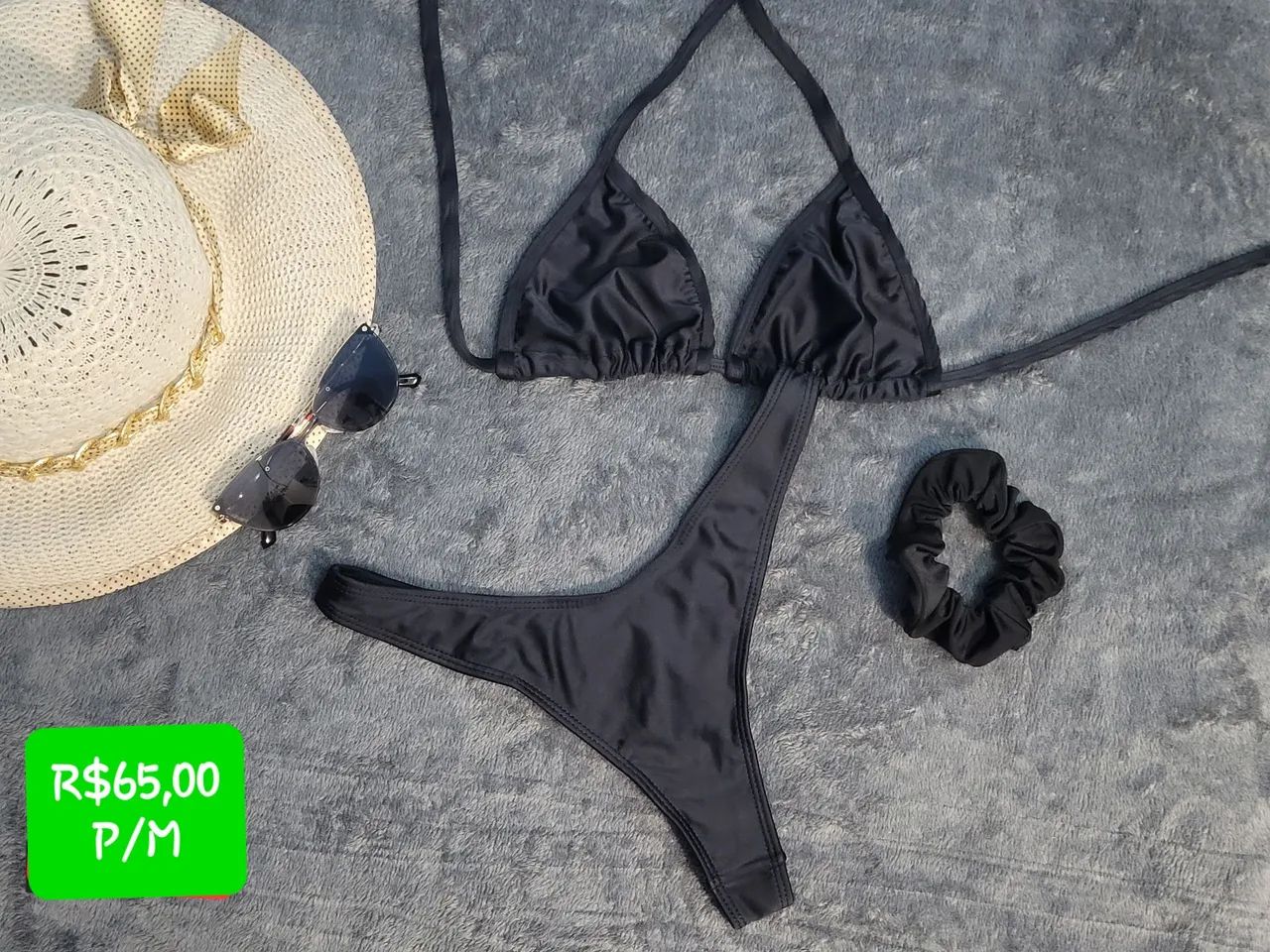 Biquíni preto P/M