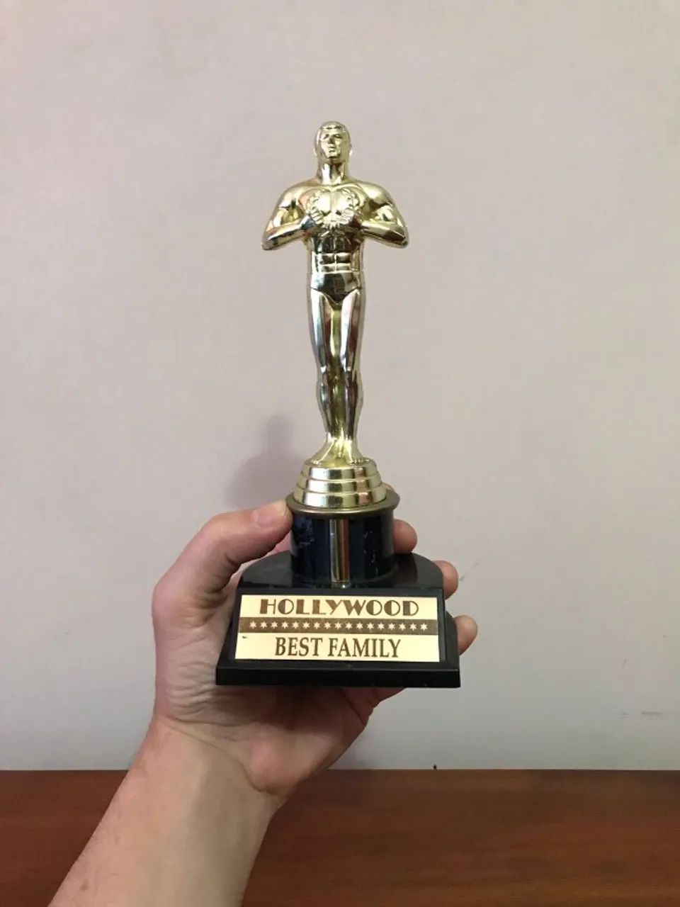 Troféu tipo Oscar Best Family