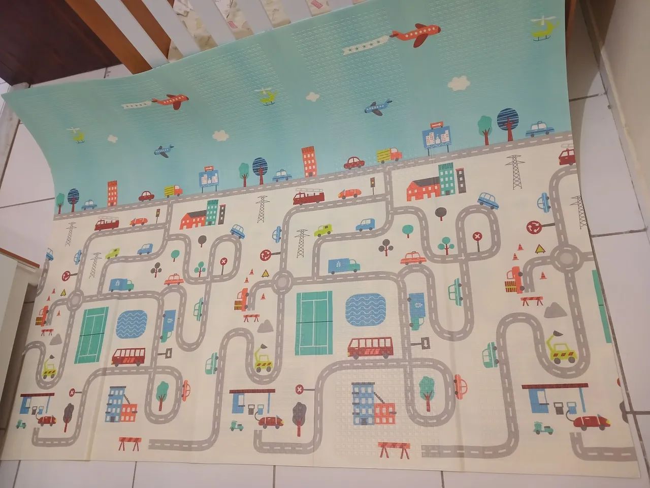 Tapete emborrachado infantil 2 metros