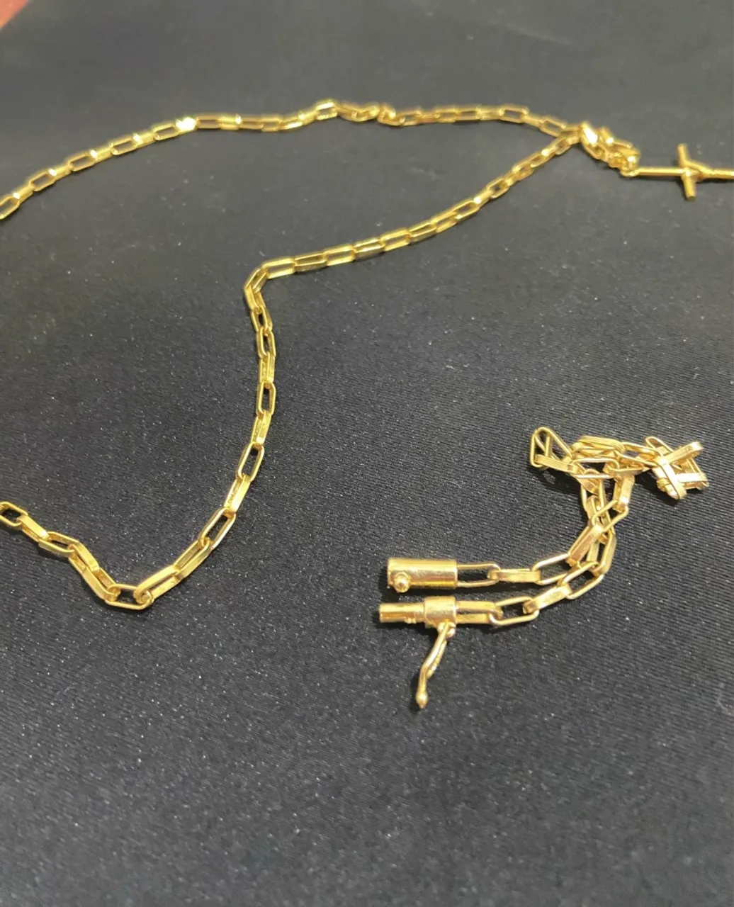 Kit 4mm corrente com pingente cruz e pulseira moeda antiga banhada 18k