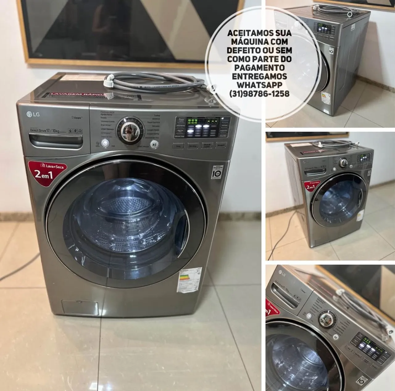 Lava e Seca da LG 17kg Wi-fi e Luz Interna Entrego
