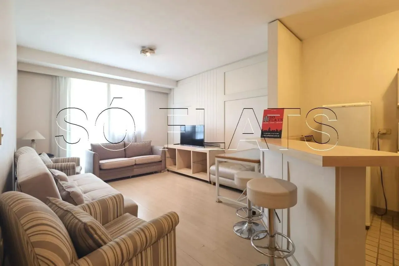 Sequoia com 56m², 1 dormitório e 1 vaga, disponível para locação em Alphaville.