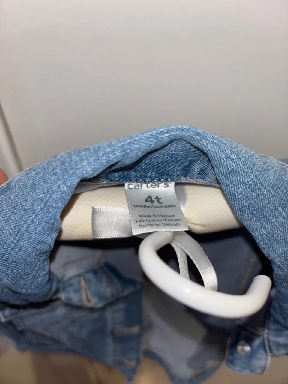 Jaqueta Jeans CARTERS NOVA 4 anos infantil Usada bem NOVA   - Foto 3