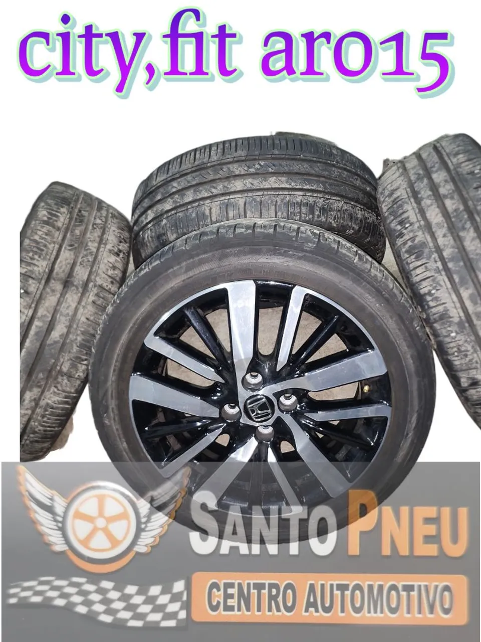 Jogo de Rodas Honda city , fit Aro 16 com pneu