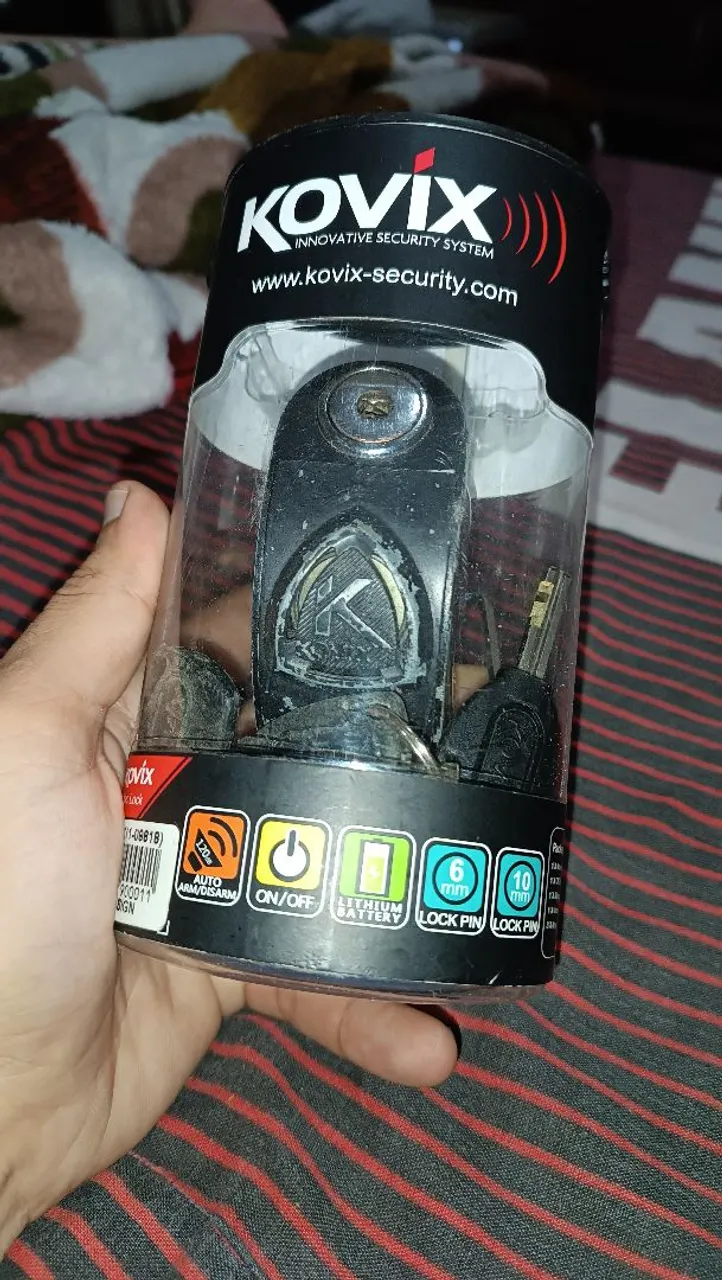 Trava de Segurança para Moto KOVIX
