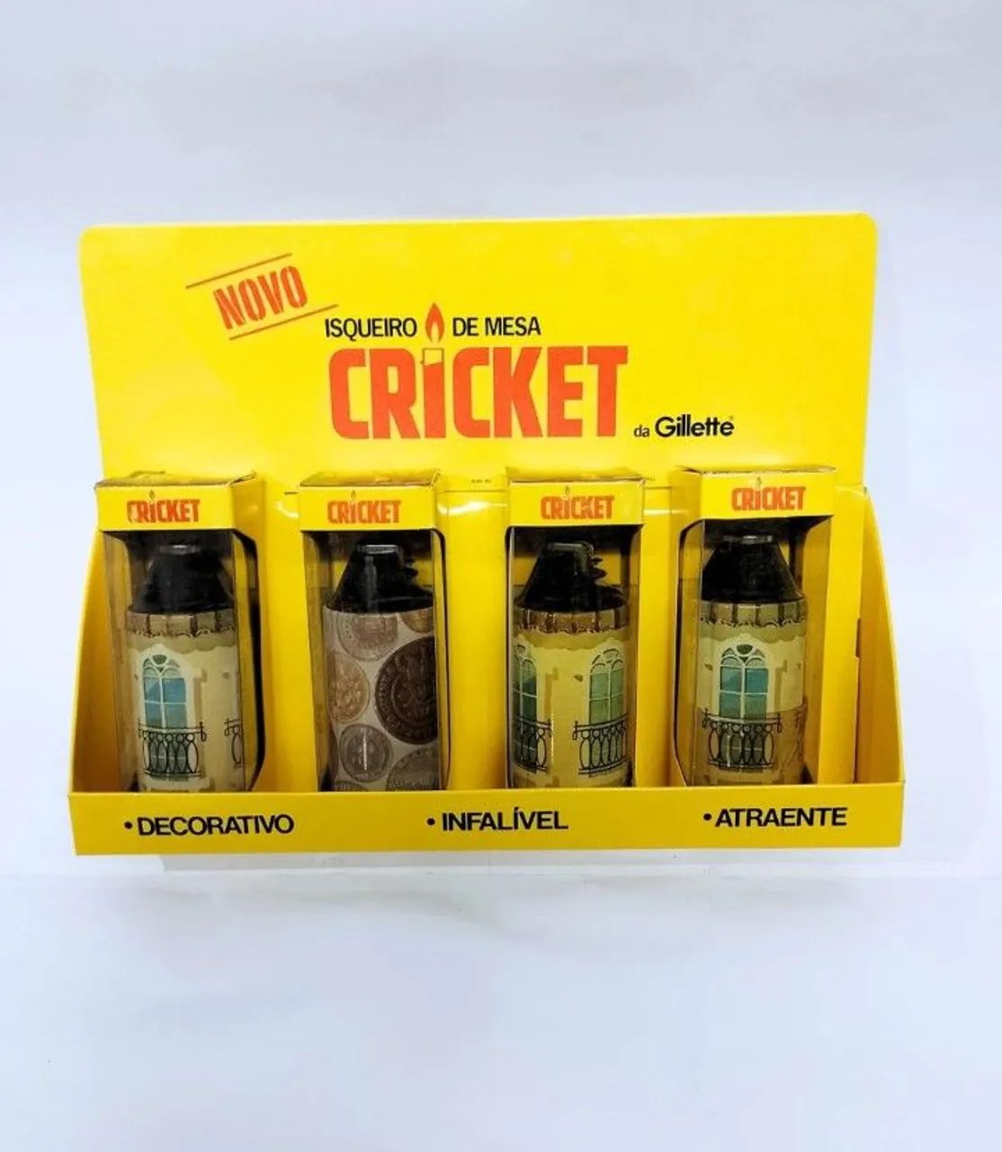 Conjunto de isqueiros de mesa Cricket da Gillette