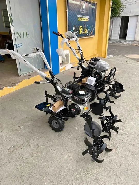 Motocultivadores a gasolina 7hp Toyama C/ Pneus e Enxadas Rotativas (Novo/loja) - Foto 5