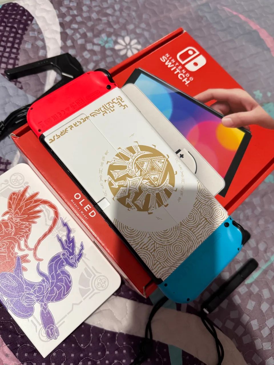 Nintendo Switch Oled Desbloqueado + 512gb sd - Foto 4