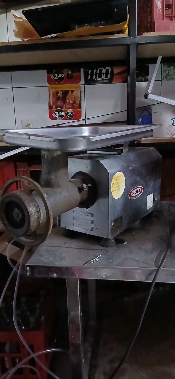 Moedor de carne inox poli