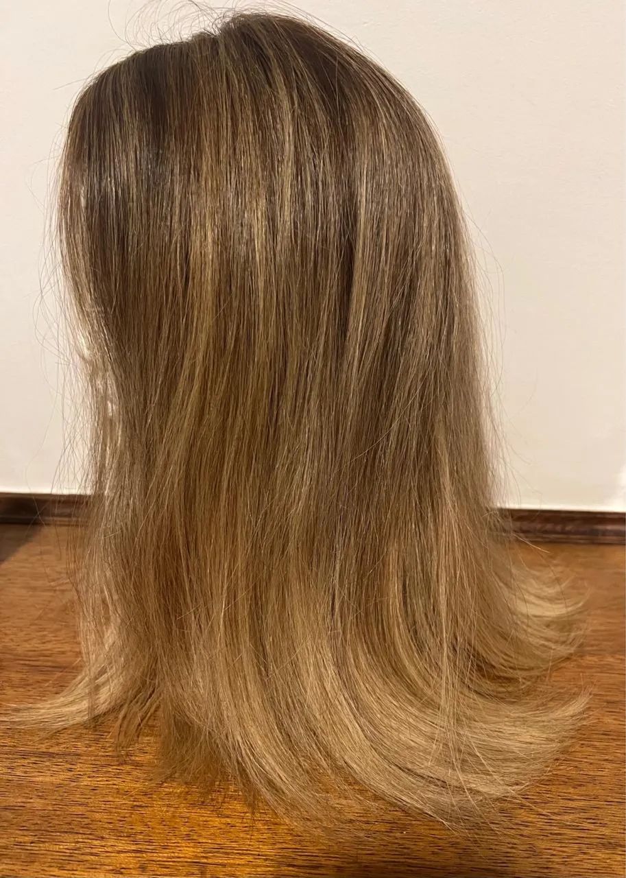 Peruca longa loira cabelo natural - Foto 2