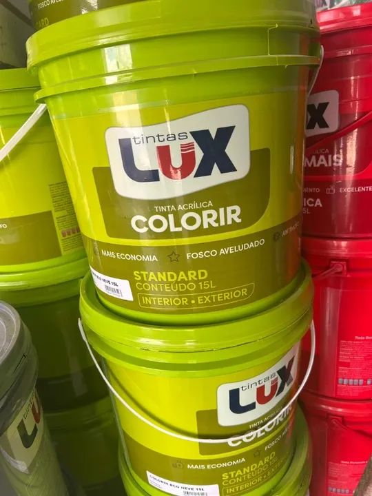 Tintas colorir Interna  Externa 15 lts Lux de cor Leia a Descrição 