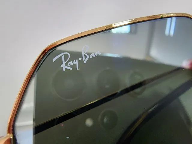 Óculos Ray-Ban Octogonal Classic Lente Azul Degradê Original - Foto 2