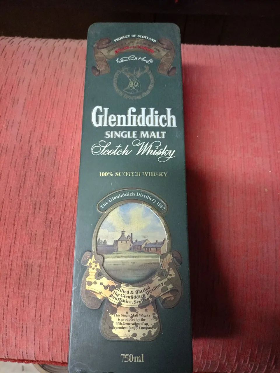 Lata antiga Glenfiddich Single Malt Scotch Whisky
