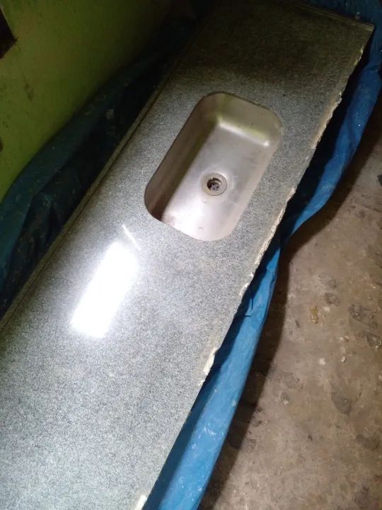 Pia de Granito Usada com Cuba