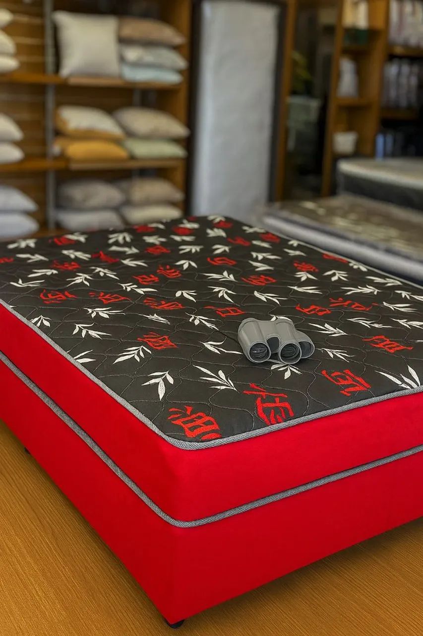 Cama box  Embalada casal espumada_
