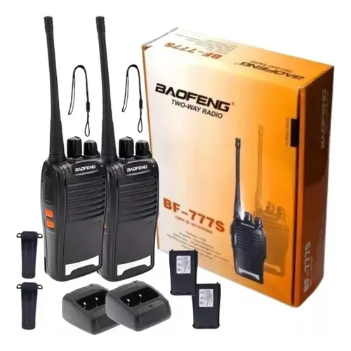 Walk Talk Baofeng 777s Kit 2 Radio Comunicador 16 Canais