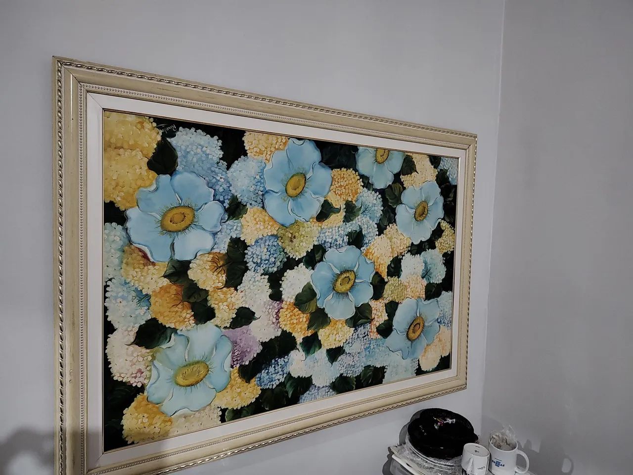 Quadro Decorativo Floral em Moldura Elegante - Foto 2