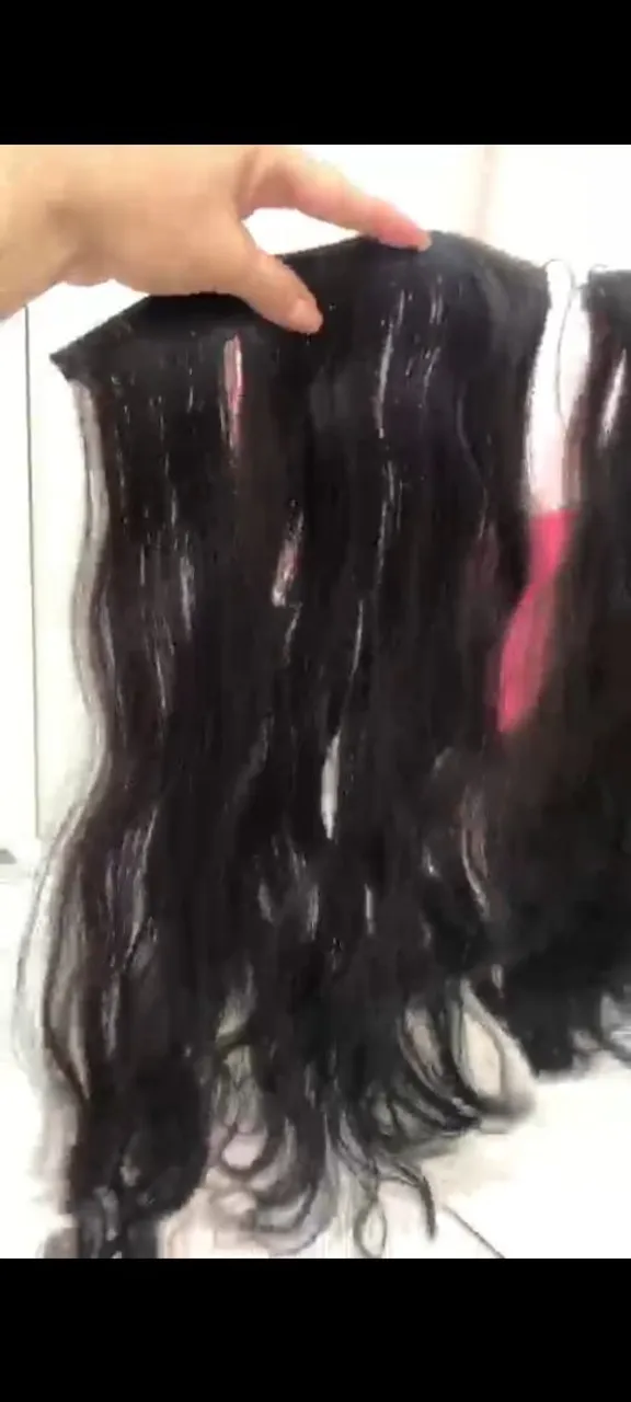 Mega Hair Brasileiro Preto Ondulado Fita Adesiva | Preenchimento de Pontas (72g)