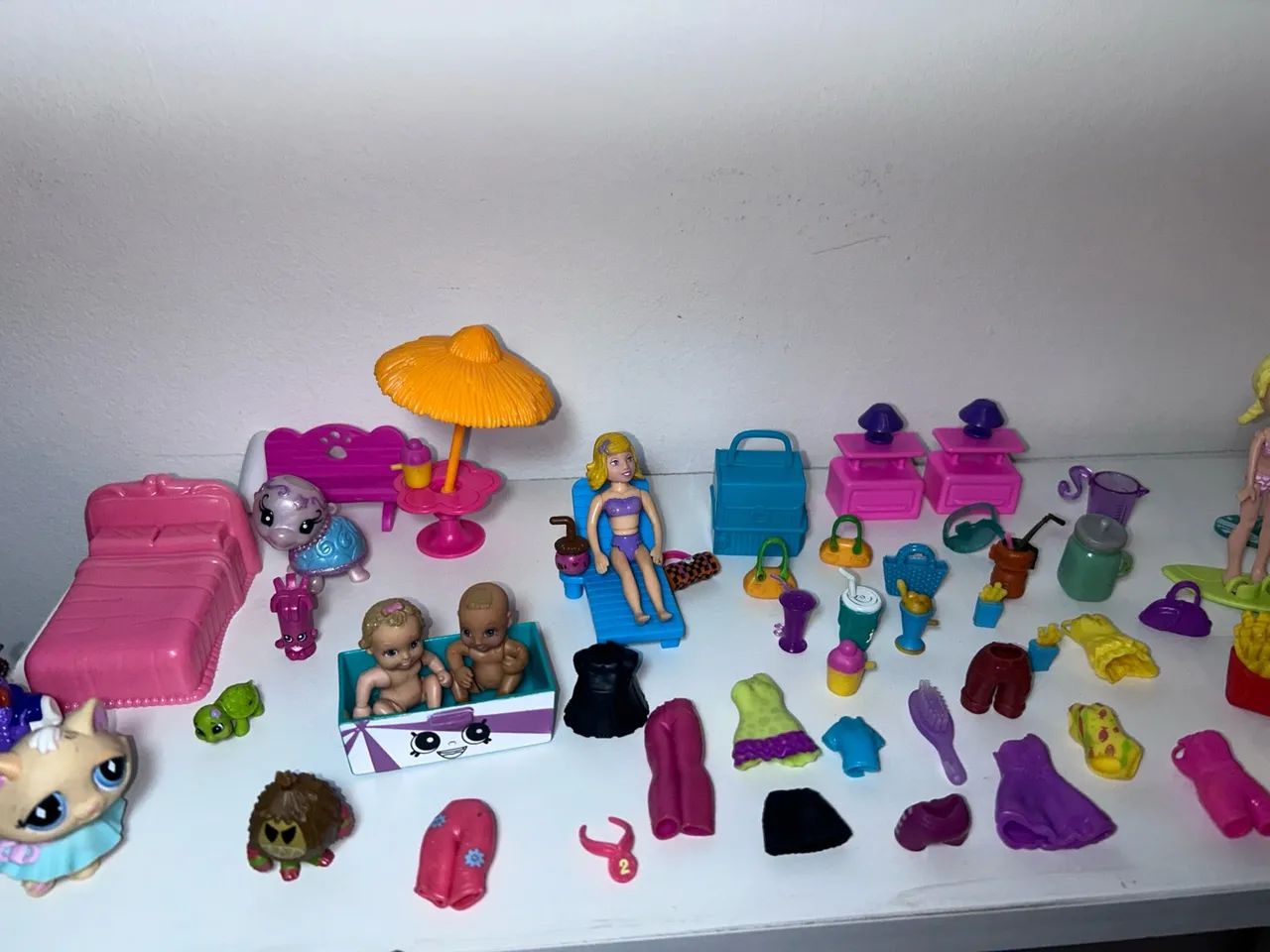 Kit de brinquedo da Polly com 62 peças 
