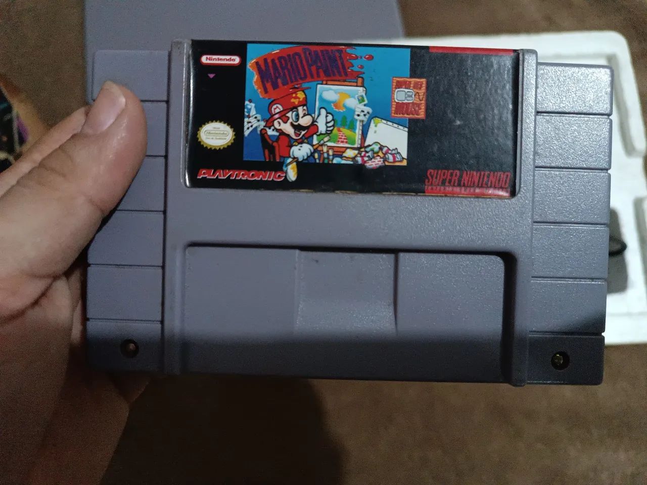 Mario Paint - Super Nintendo - na caixa - Foto 5