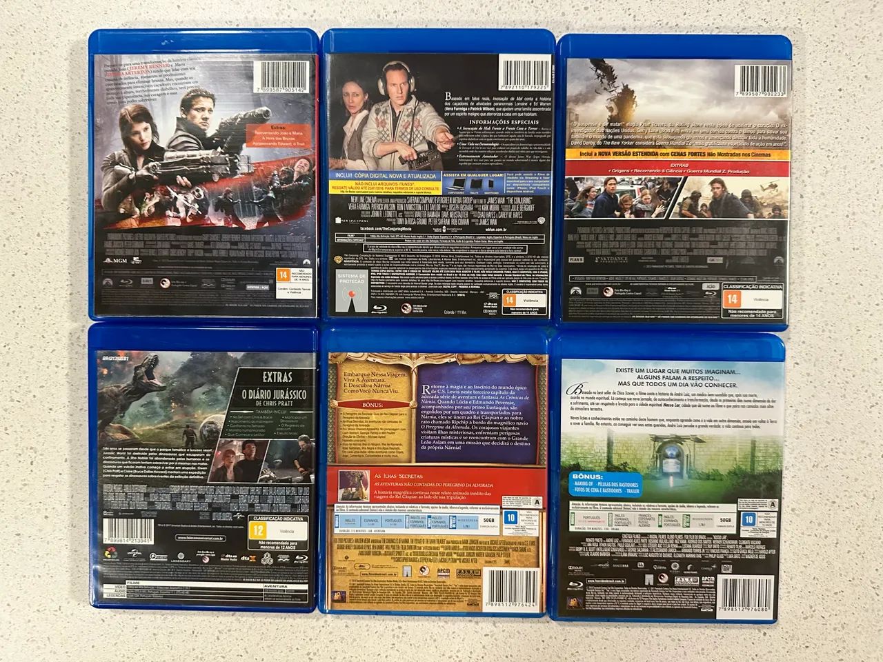 Lote 6 Blu-Rays: Sucessos do Cinema (Ação, Terror, Aventura e Mais!) - Foto 2