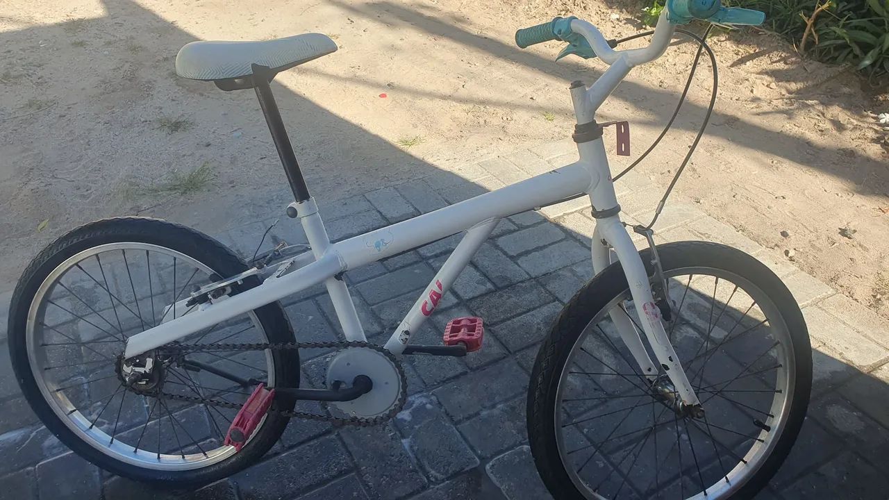 Bicicleta Infantil Branca caloi