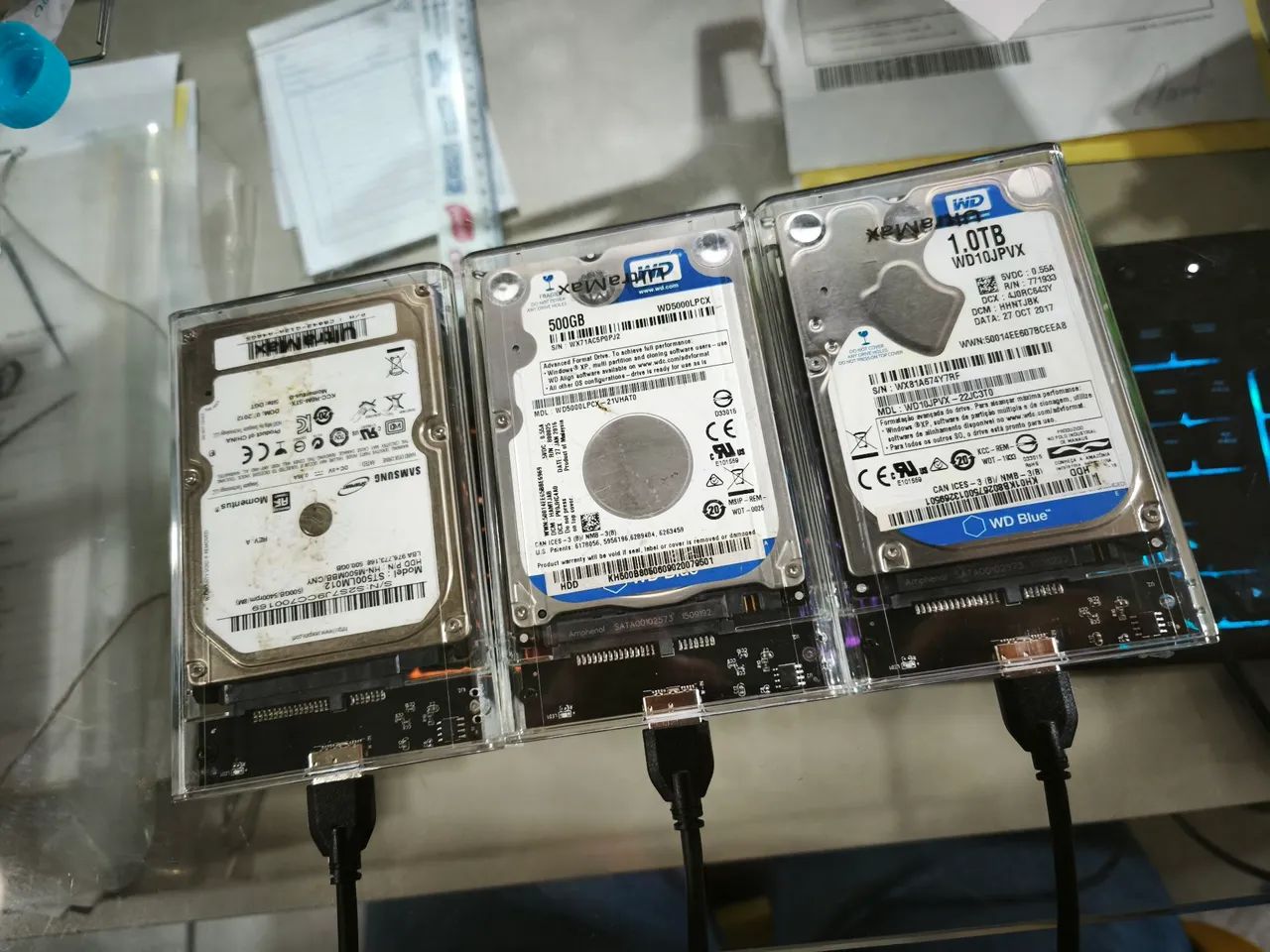 Lote com 3 HD Externo 3.0