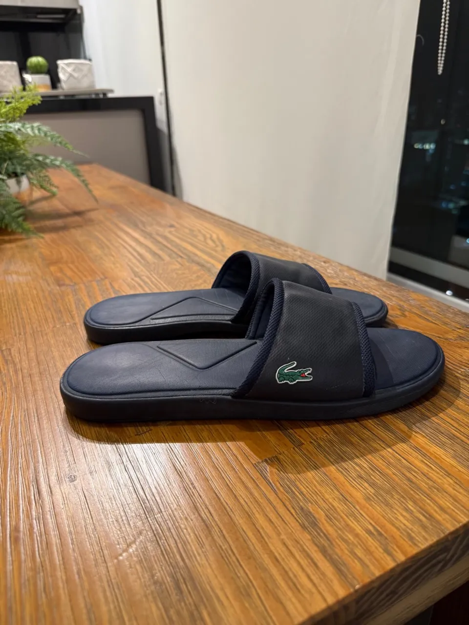 Chinelo Lacoste Azul Marinho Original