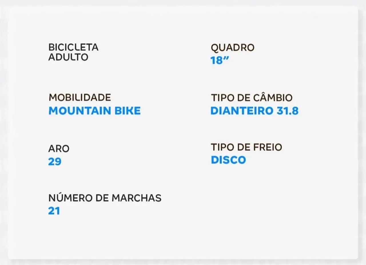 Bicicleta Colli Oregon - Aro 29 c/ 21 Marchas - Foto 3