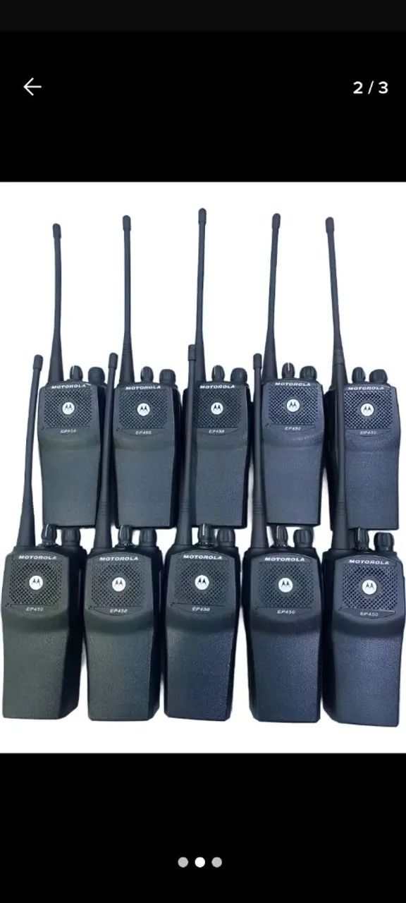 Walkie Talkie Motorola EP450 tudo zero.