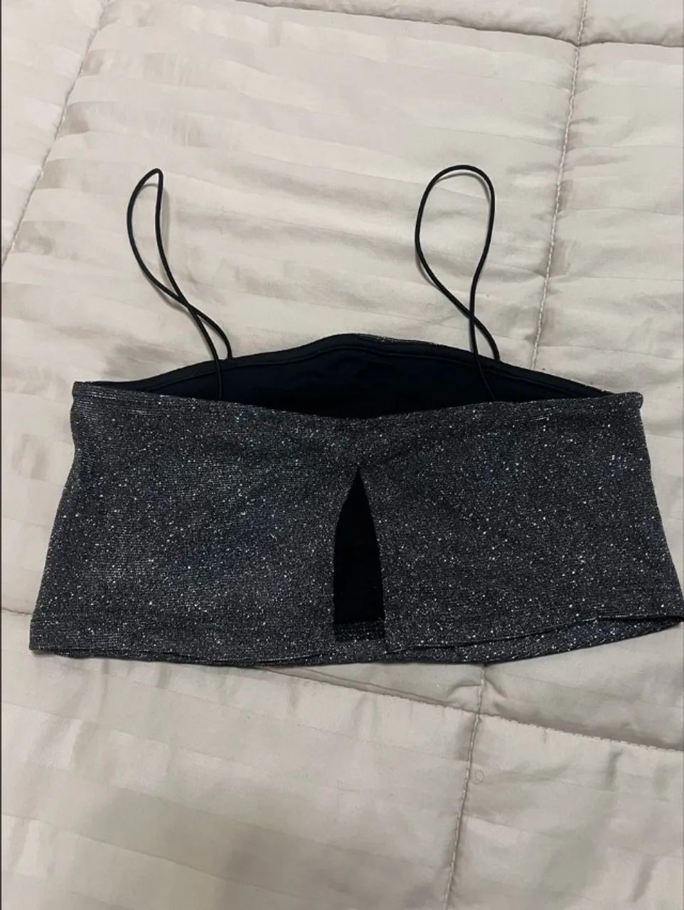 Top cropped lurex PP - Foto 3