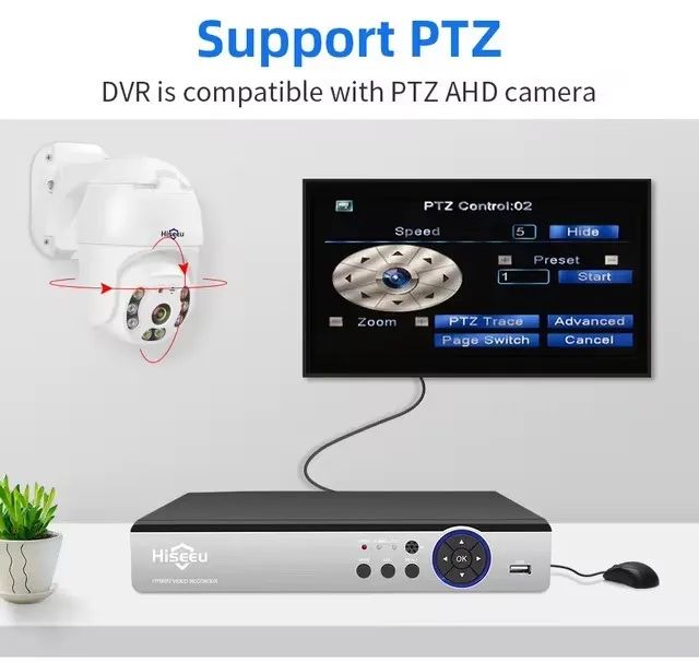 DVR Hiseeu CCTV, Câmera 5MP, 8CH, CCTV, DVR, 5 em 1, TVI, CVI, AHD, CVBS, IP, 1080p, XMEye - Foto 3
