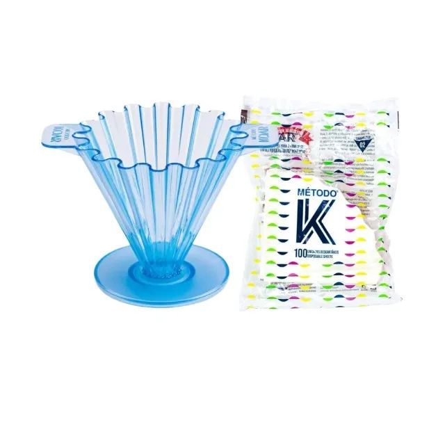 Porta Filtro Koar Acrílico Azul 100 Filtros de Papel