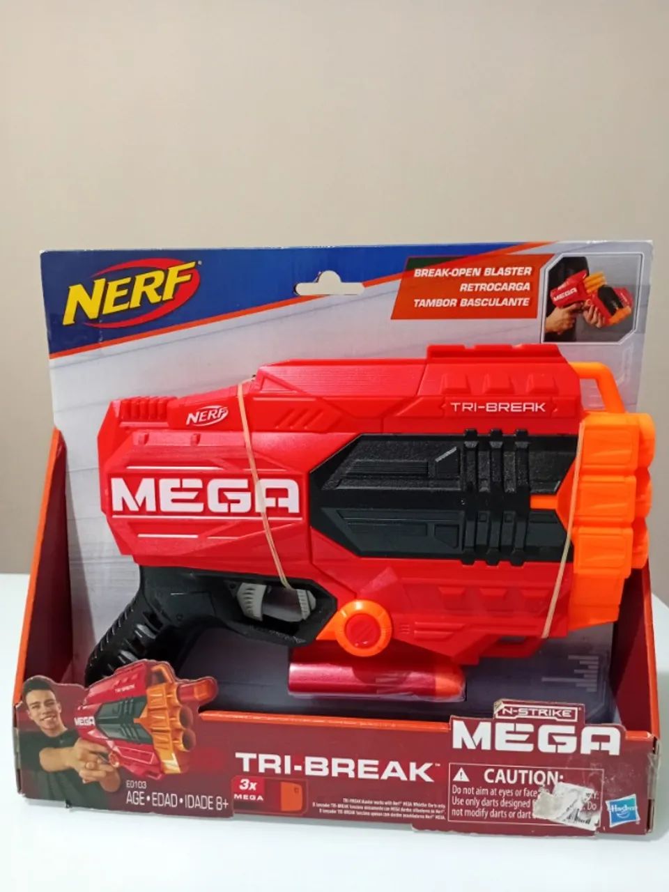 Lança Dardo Nerf Mega Tri Break Nerf