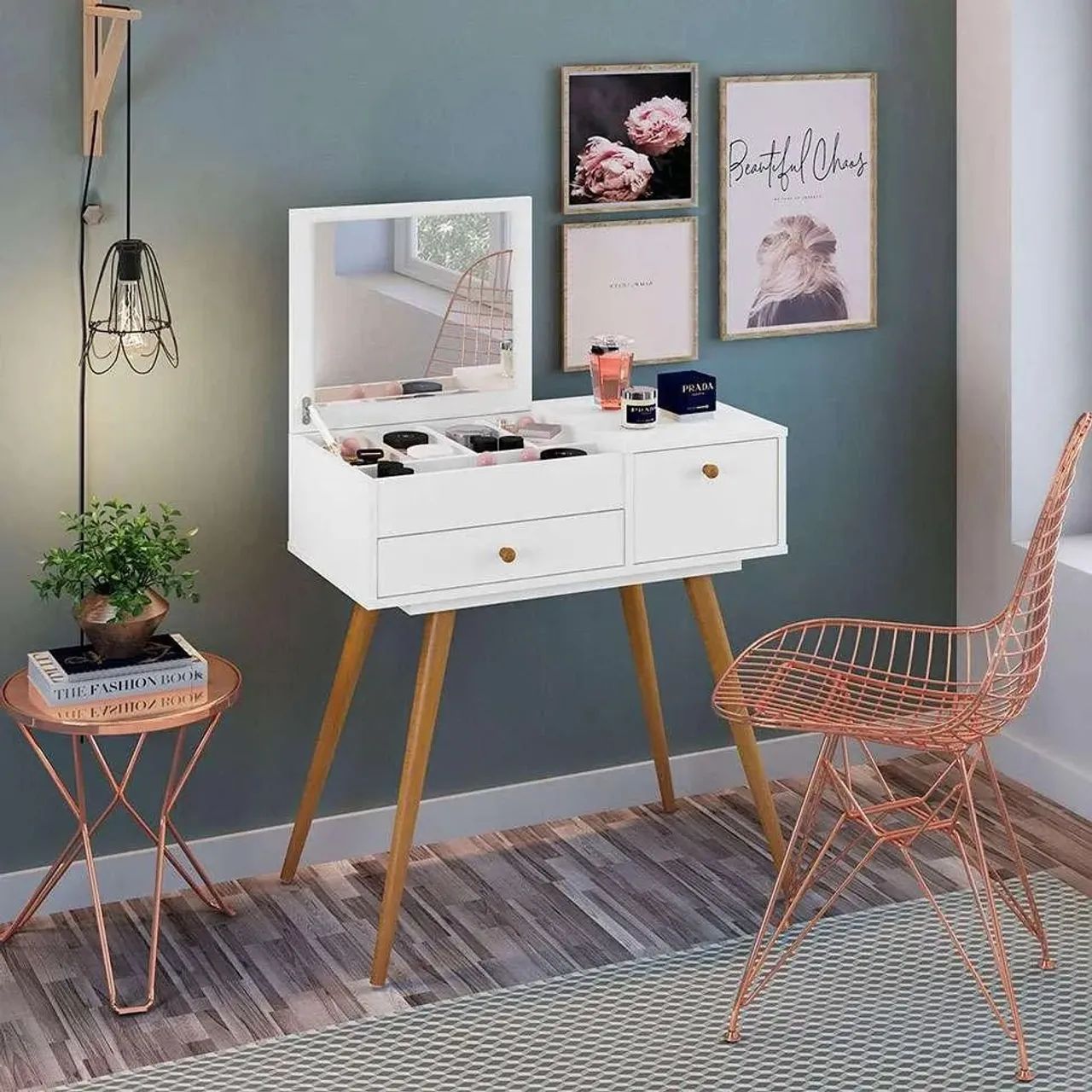 Escrivaninha/Penteadeira com design moderno - Foto 5