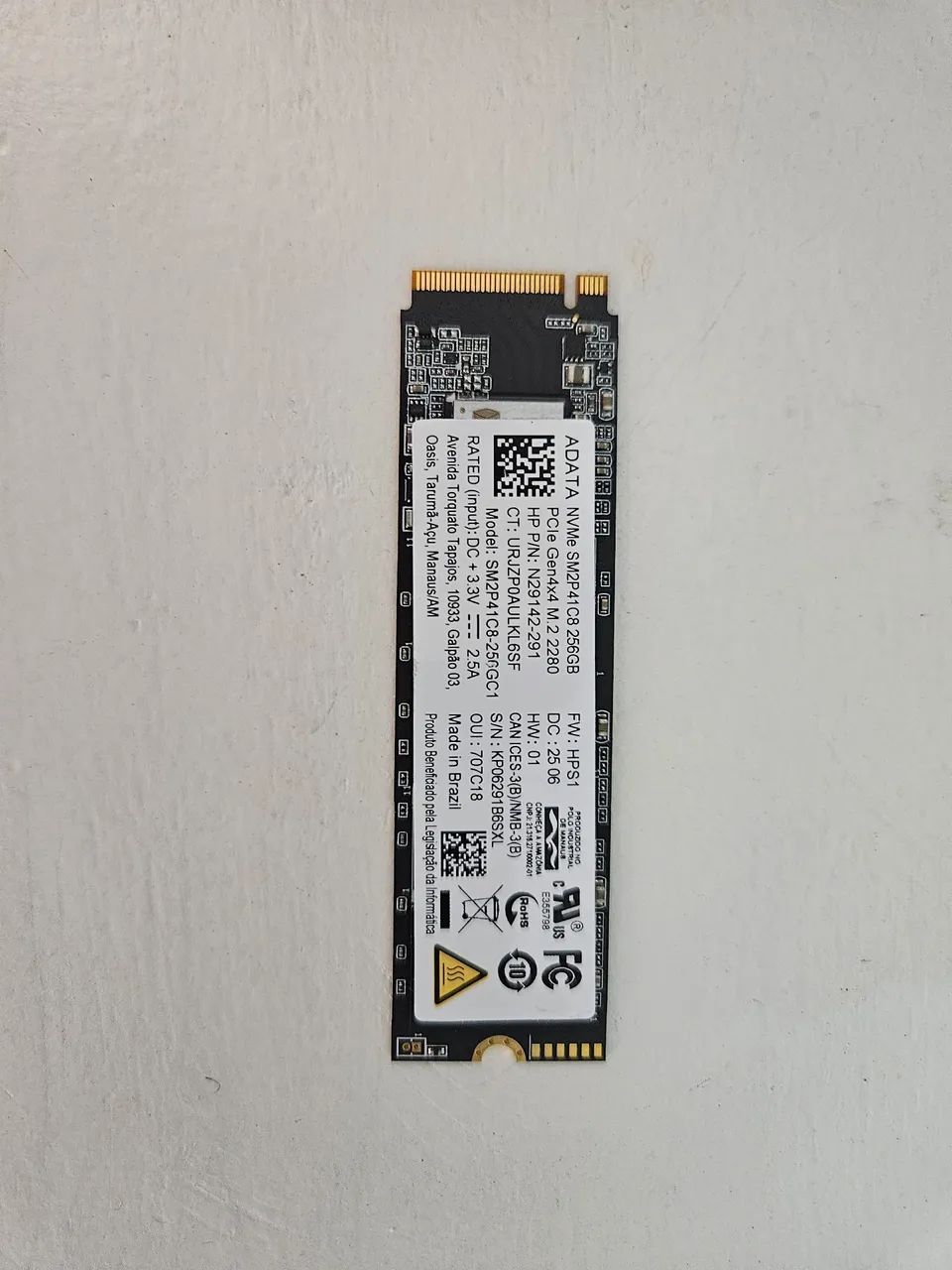 SSD NVME PCI-e 256GB